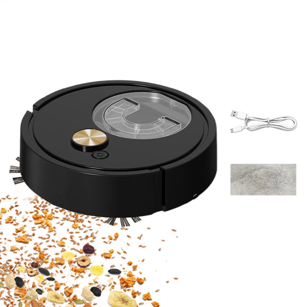 300 Mah Self Cleaning Robot Vacuum Smart Cleaning Device Type-C Rechargeable Floor Robot Vacuum For Pet Hair Dust Carpet Vue