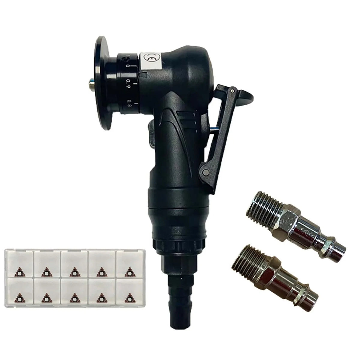 Pneumatic Chamfering Machine 45° Metal Deburring Beveling Kit Pneumatic Chamfering Tool Vue