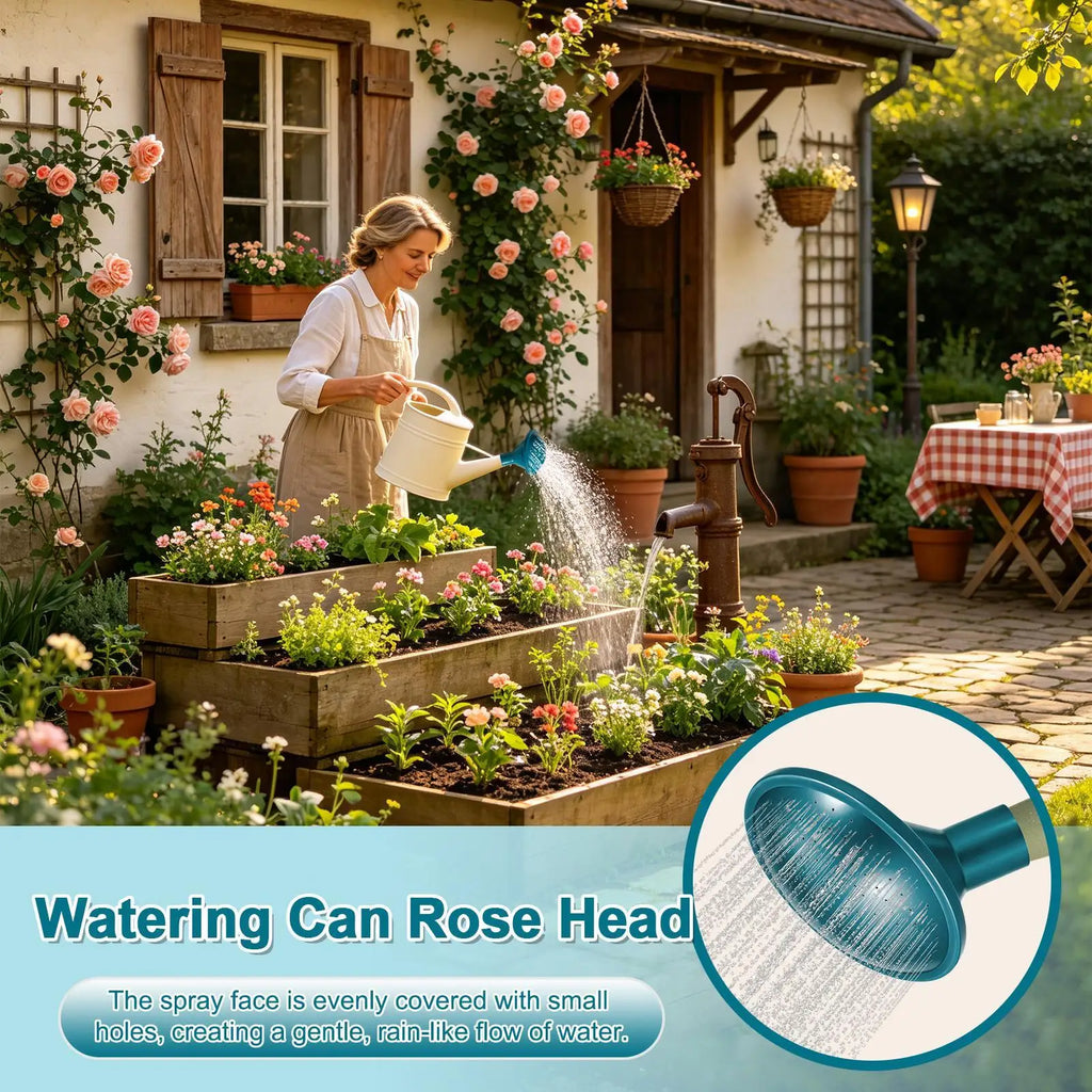 Watering Can Replacement Head Durable Adjustable Plant Irrigation Nozzle for Garden Patio Balcony Home Office Apartment Yard Vue