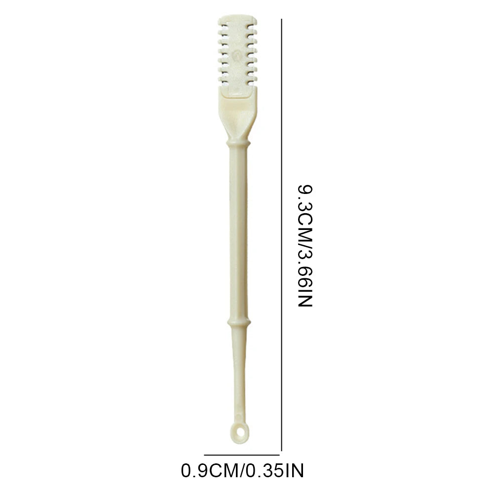 4Pcs/Set Nose Hair Cutter Knife Manual Ear/Nose Hair Removal 2-in-1 Nasal Aspirator 360 Degree Rotating Ear/Nose Hair Trimmer Vue