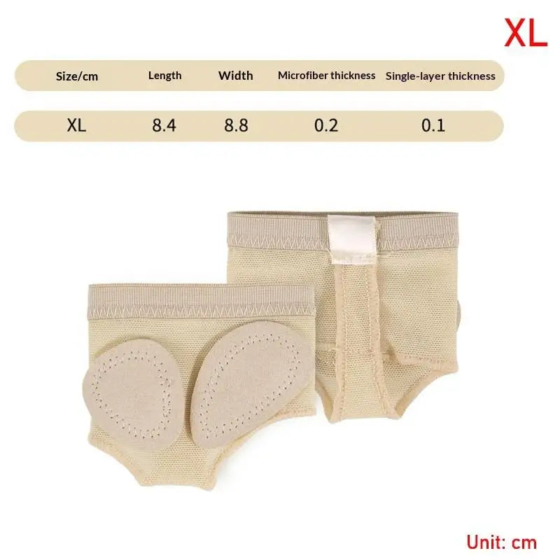 Forefoot Pad Ballet 1Pair Half Shoes Pads XSXL Toe Protection Flexible Comfort for Yoga Pilates Dancing Class Vue XL Skin color