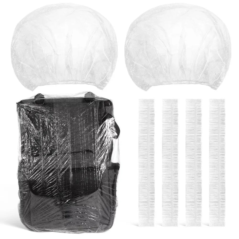 30Pcs Disposable Backpack Rain Cover Foldable 90/110cm Waterproof Backpack Cover Lightweight Compact Transparent Backpack Cover Vue