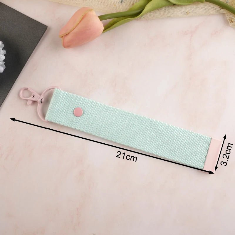 Fashion Cotton Keychain Lanyard Wrist Straps Schoolbag Backpack Pendent Key Chain Car Keys Canvas Strap Keyring Vue A9