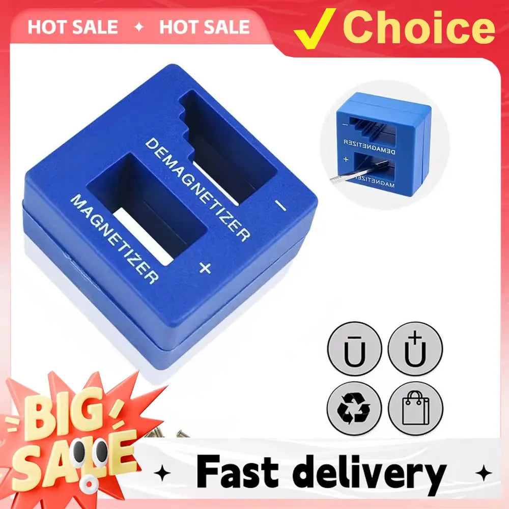 Screwdriver 2 in 1 Magnetizer Demagnetizer Professional Magnetizing Pickup Tool for Screw Driver Drill Bit Hand Tool Parts Vue
