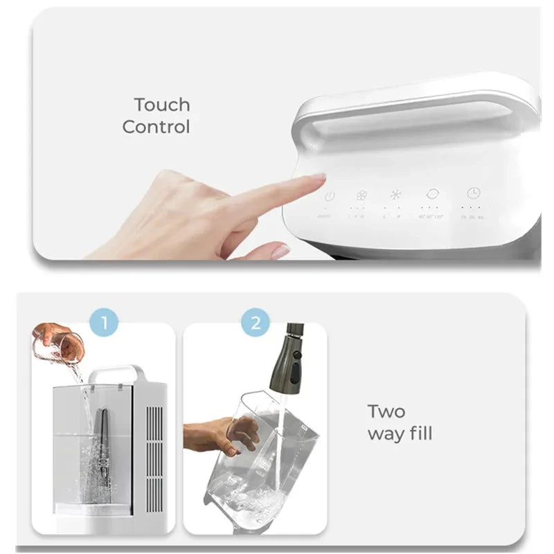 Portable Air Conditioner Fan Smart Touch Control & Timer Portable Air Cooler Vue