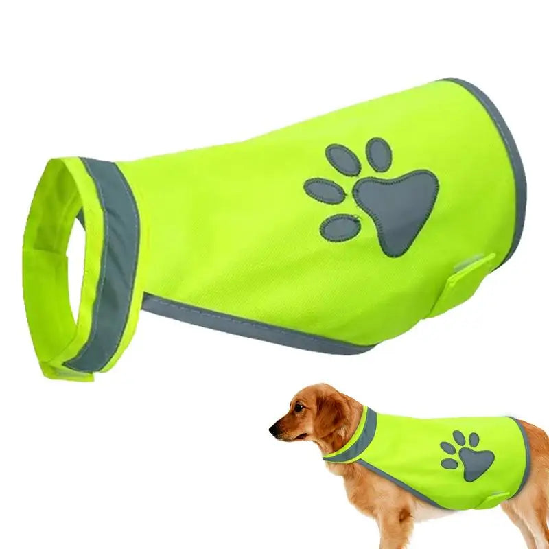 Reflective Dog Safety Vest | Hi-Vis Fluorescent Jacket S/M/L Dog Safety Vest Vue