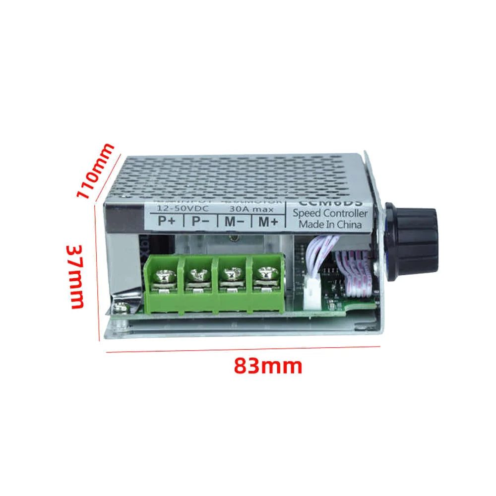 12V-50V DC Motor Speed Regulator 750W High-power Motor Speed Governor Forward and Reverse Motor Drive 30A Motor Control Switch Vue