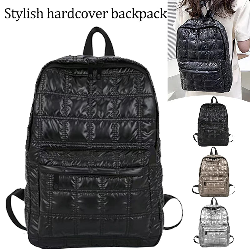 Trendy Stylish Shiny Backpack Multi-color Adjustable-strap