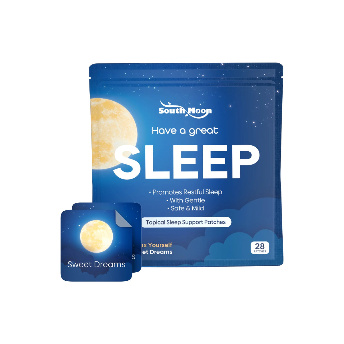 Sleep Care Patches | Natural Daily Gentle Nighttime Soothing Care for Peaceful & Restful Sleep, Convenient Portable Design Vue 1boxed