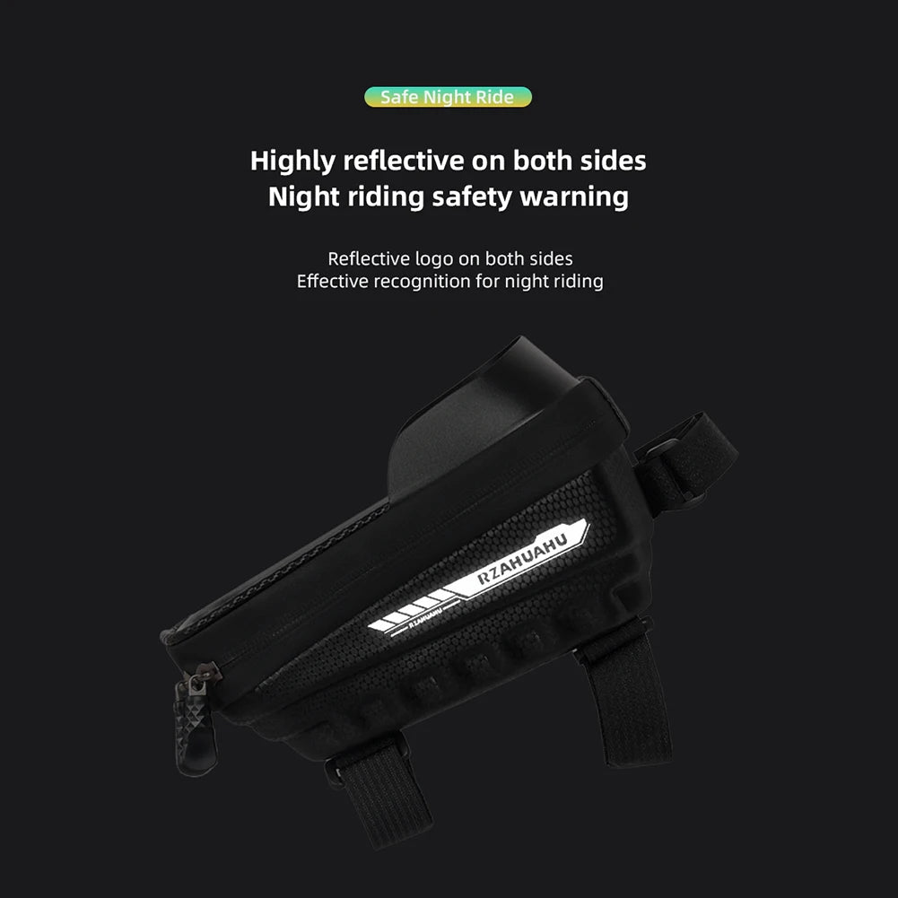 Waterproof Bike Phone Mount Bag EVA Hard Case Top Tube Storage Pouch For MTB And Road Bicycles Cycling Phone Holder Gear Vue