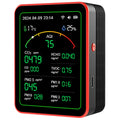 WiFi 15 in 1 Air Quality Detector TFT Display Indoor Air Quality Monitor APP Control Portable AQI PM0.3 PM1.0 PM2.5 PM10 Tester Vue black