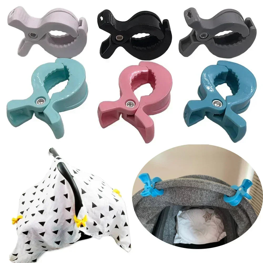 vvocci Baby Stroller Accessories 2PcsHook Clip Alligator Baby Strollers New Clip Pram Peg Portable Stroller Hook Kids Car Seat Vue