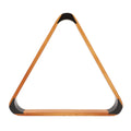 Billiard Ball Triangle Rack Black Head 57.2MM Pine British Fancy 9 Ball Pool Ball Rack Yellow Pool Ball Triangle Rack Vue yellow