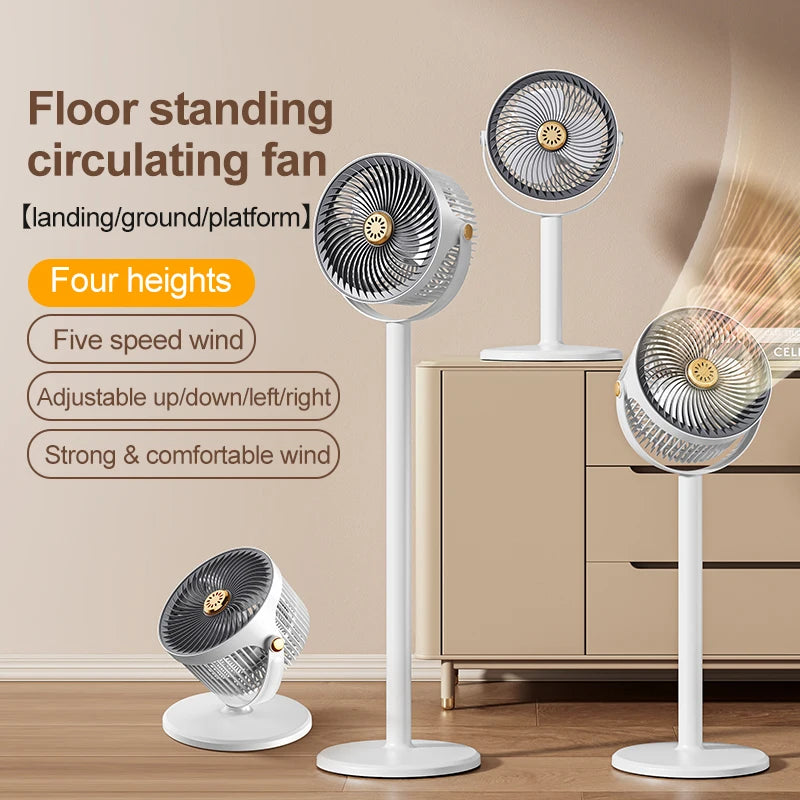 Wireless Fan Height Adjustable Outdoor Travel Camping Long Endurance