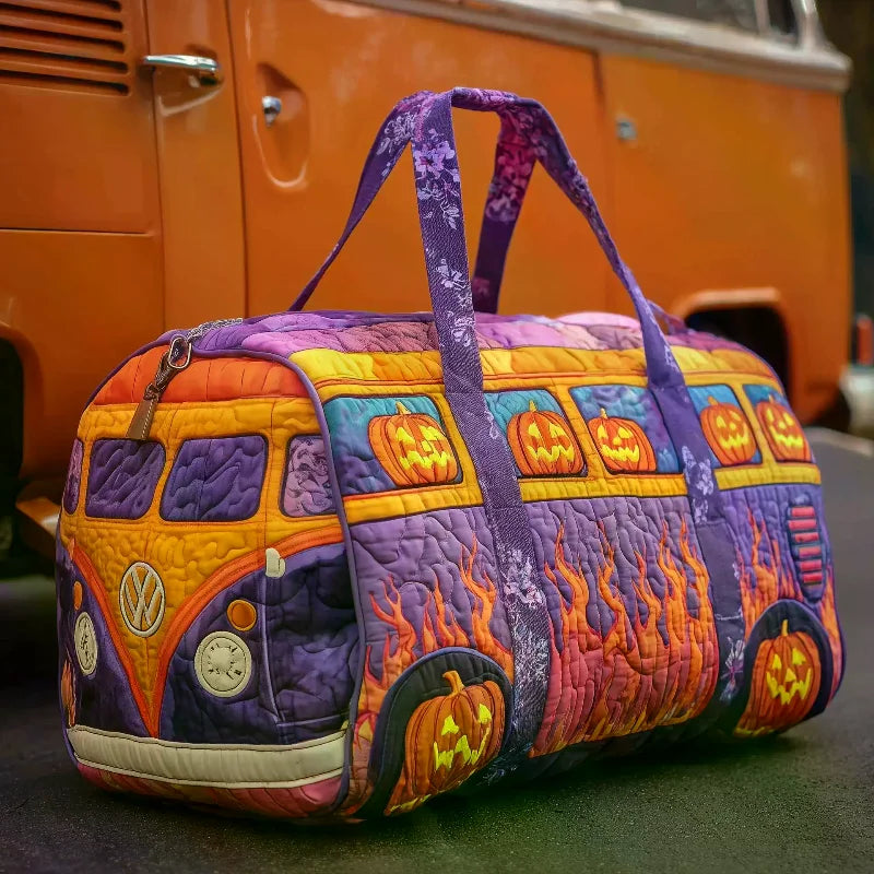 Women 3D Quilting Craft Travel Duffel Bag Fashion Sun Mountain Forest