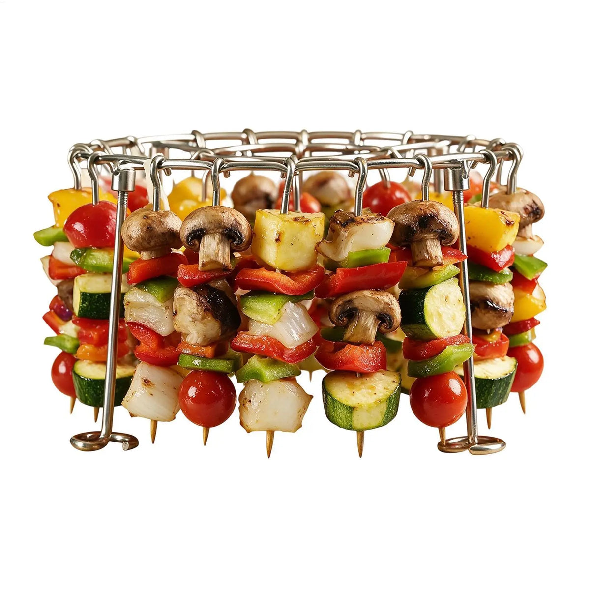 Stainless Steel Air Fryer Rack, Non-Stick Detachable Round Grilling Stand, Heat-Resistant Cooking Grate for Meat & Vegetables Vue