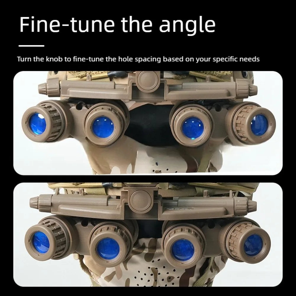 GPNVG18 Four-barrel Four-eye Night Vision Device Model, Military Fan Tactical Helmet Accessories COS Props Vue