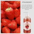 280ml Deep Exfoliating, Cleansing, and Moisturizing Skin Scrub Shower Gel, Deeply Cleanses the Body and Gently Removes Dead Skin Cells Vue Strawberry Moisturizing 280ml