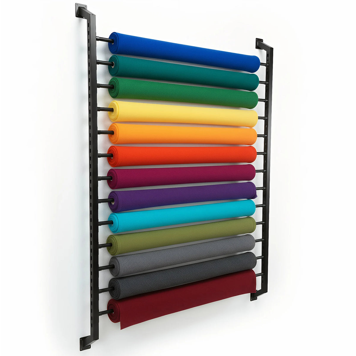13-Roll Vinyl Roll Holder Wall Mount Display Rack | APWIKOGER Vinyl Roll Display Rack Vue