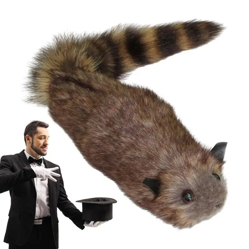 Raccoon Puppet Simulation Raccoon Magic Toy Funny Pranks Biting Hand Trick Toy Moving Raccoon Magic Trick Stage Magician Props Vue Default Title