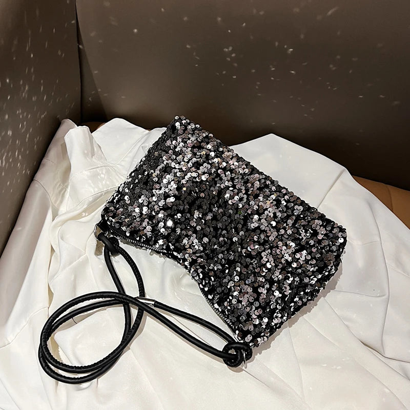 Popular Trendy Women's Korean-style Handbag Sequins Versatile