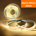 LED Light Strip USB Touch Sensor 5V COB Diode Tape Dimmer Backlight DIY High Density Linear Lightings Lamp Ribbon For Home Decor Vue Warm White 4 m