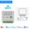 Tuya Smart Wifi Curtain Switch Module Automatic for Roller Blinds Shades Rolling Garage Door Projector Alexa Google AC 100-240V Vue 2 pieces wifi curtain module