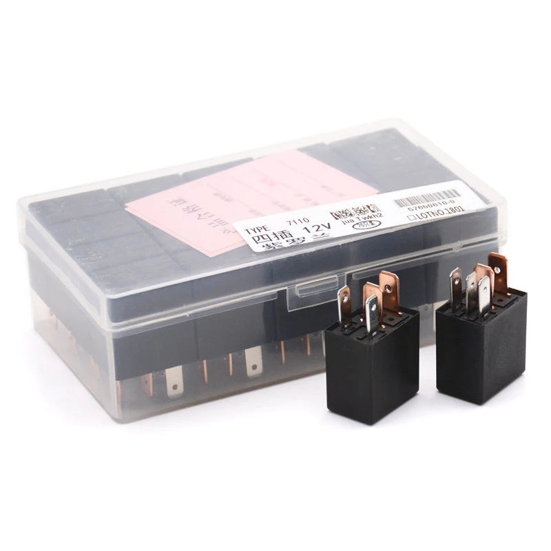 1PCS Car Relay DC 12V 40A Rated Current 1NO 1NC SPDT 4/5 Pins Car Automotive Alarm Relay 40 Amp Wholesale High Quality Vue