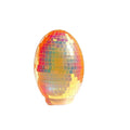 Easter Theme Glass Disco Egg Ball Decorative Shimmering Effect Reflective Mirror Ball Adorable Easter Egg Decorations Vue Orange