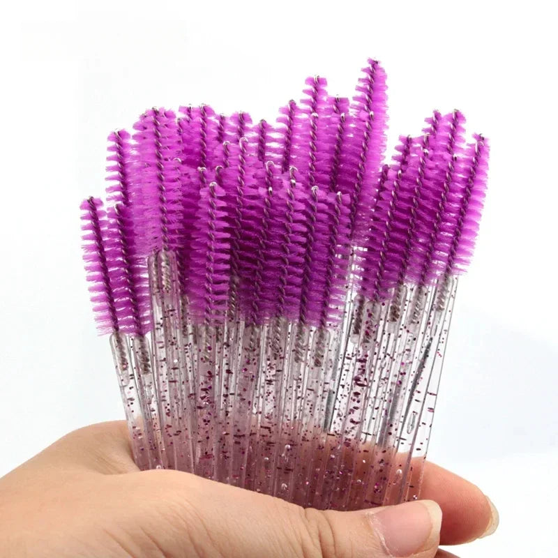 Eyelash Brushes 5/50 Pcs Lashes Extension Tools Eyebrow False Eye Brush Mascara Wands Applicator Spoolers Lashes Cosmetic Tool Vue