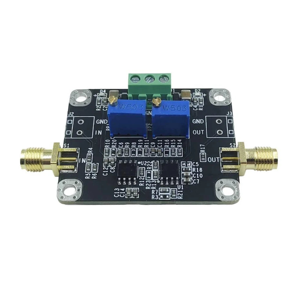 DC Bias Adjustable Amplifier Module ±5V-±18V Power Supply 2MHz Bandwidth Gain 113x Bias for ADC DAC Buffer Signal Conditioning Vue