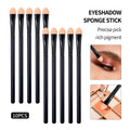 Hot Sale 10PCS Eyeshadow Sponge Brushes Reuse Applicators for Precise Eye Makeup Free Shipping Eye Makeup Applicators Vue black