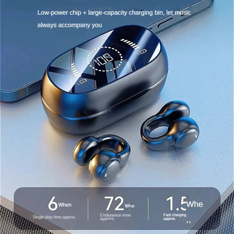 KaiAqua X51 Bone Conduction Wireless Earbuds Bluetooth 5.3 ANC Bone Conduction Earbuds Vue