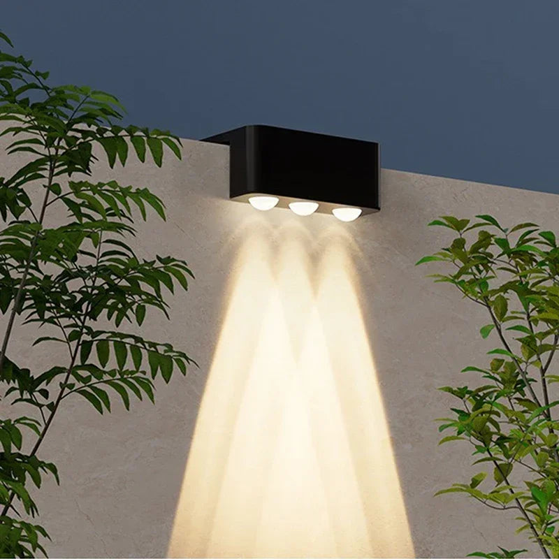 1/2/4PCS Solar Wall Lights Outdoor Waterproof Garden Step Lighting for Yard Fence Stair Pathway Decoration Outside Solar Lights Vue