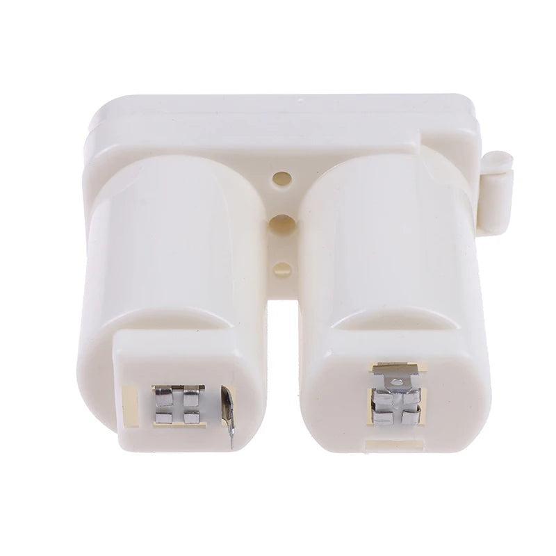 Double Compartments Universal Battery Box for Gas Water Heater Accessories Parts Plastic Double Battery Case(white) Vue
