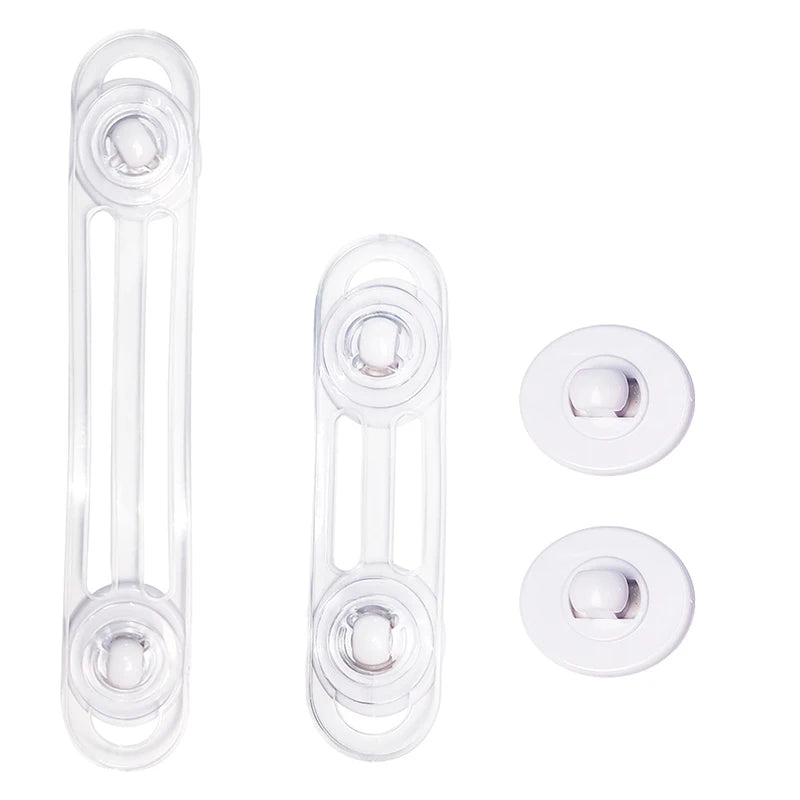5pcs Multi-functional Baby Child Safety Lock Drawer Refrigerator Lock Transparent Anti-Opening Soft Strap Safety Lock Vue