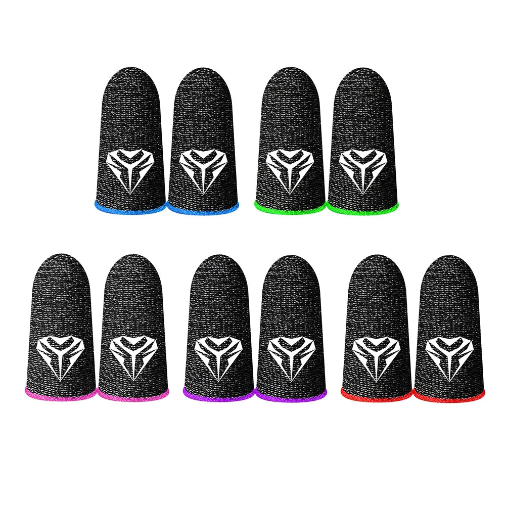 1 Pair Gaming Finger Sleeve for PUBG Thumb Gloves Breathable for Mobile Game Vue