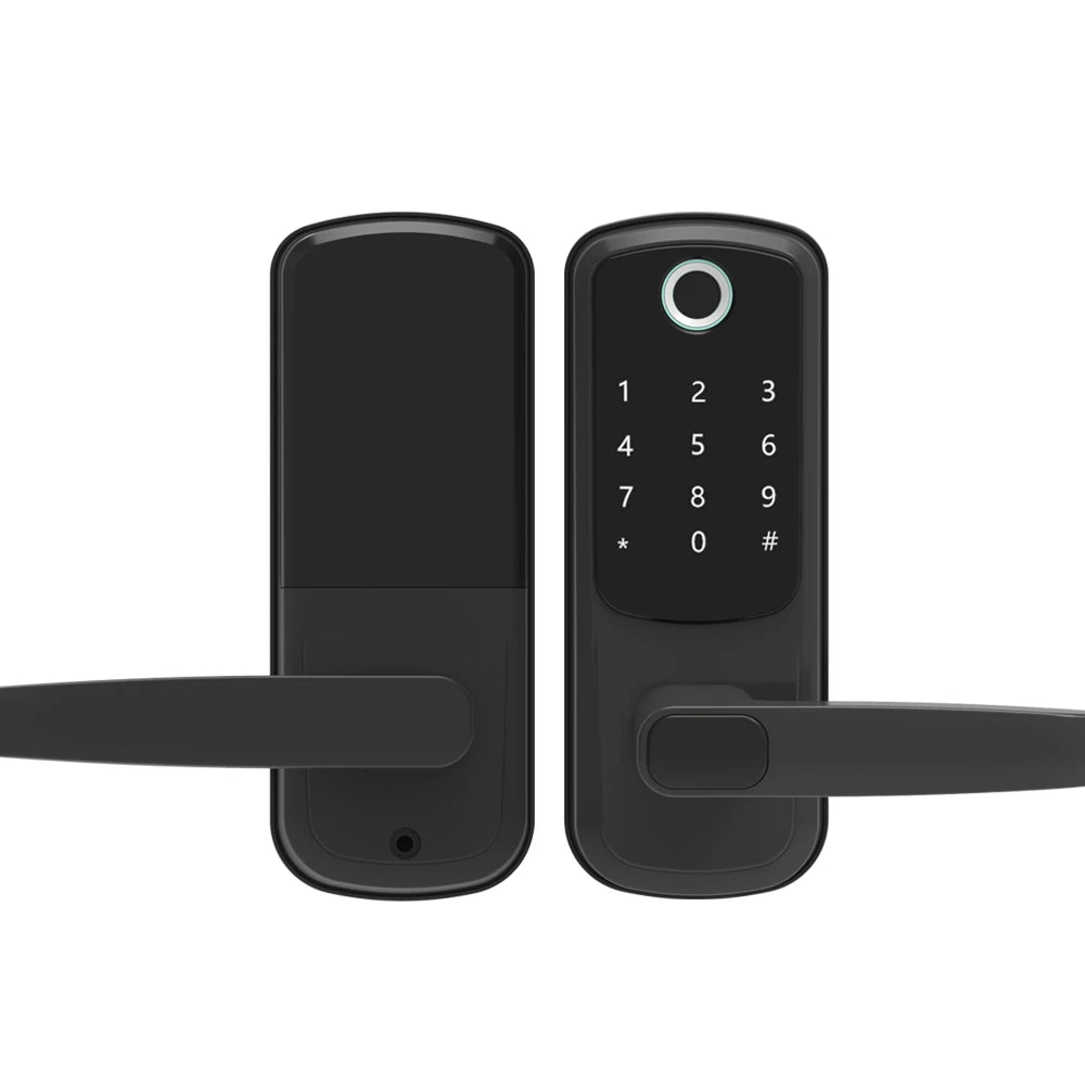 TTLOCK Intelligent Electronic Door Smart Lock - Remote Biometric Fingerprint & RFID Card - Password Key - Electric Unlock System Vue
