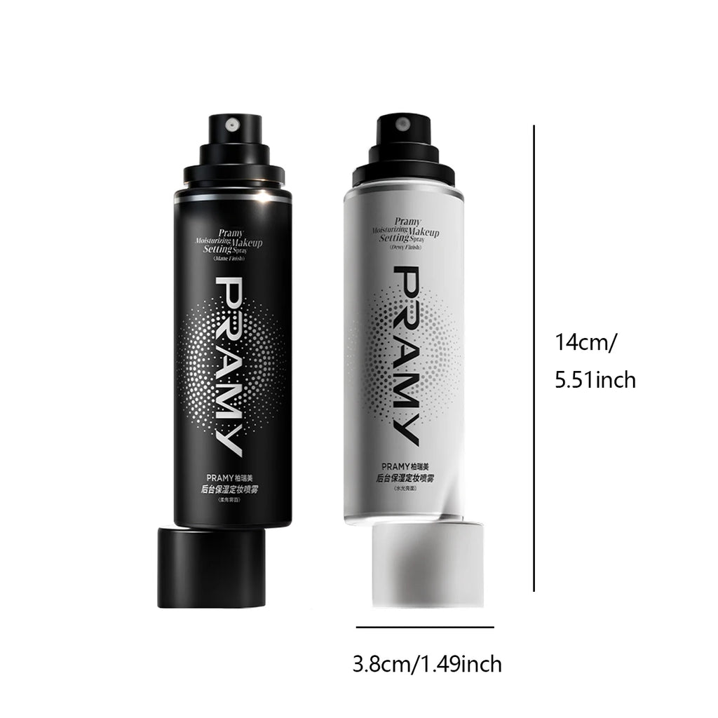PRAMY Setting Spray FINISH,Fine Mist Texture,Refreshing&Non-Sticky,Long-Lasting Makeup Lock,Hydrating&Soothing,Gentle Formula Vue