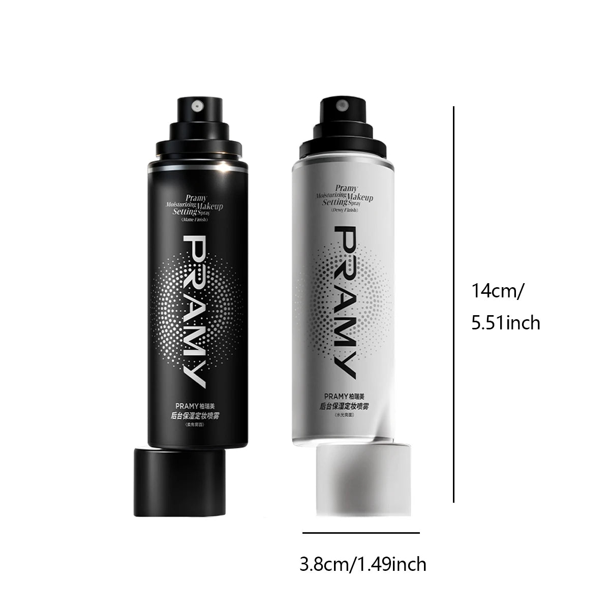 PRAMY Setting Spray FINISH,Fine Mist Texture,Refreshing&Non-Sticky,Long-Lasting Makeup Lock,Hydrating&Soothing,Gentle Formula Vue
