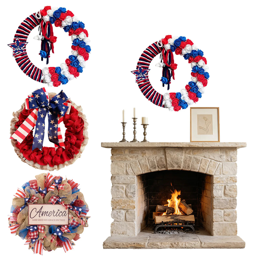 Patriotic Wreath – 4th of July & Memorial Day Décor Patriotic Wreath Vue