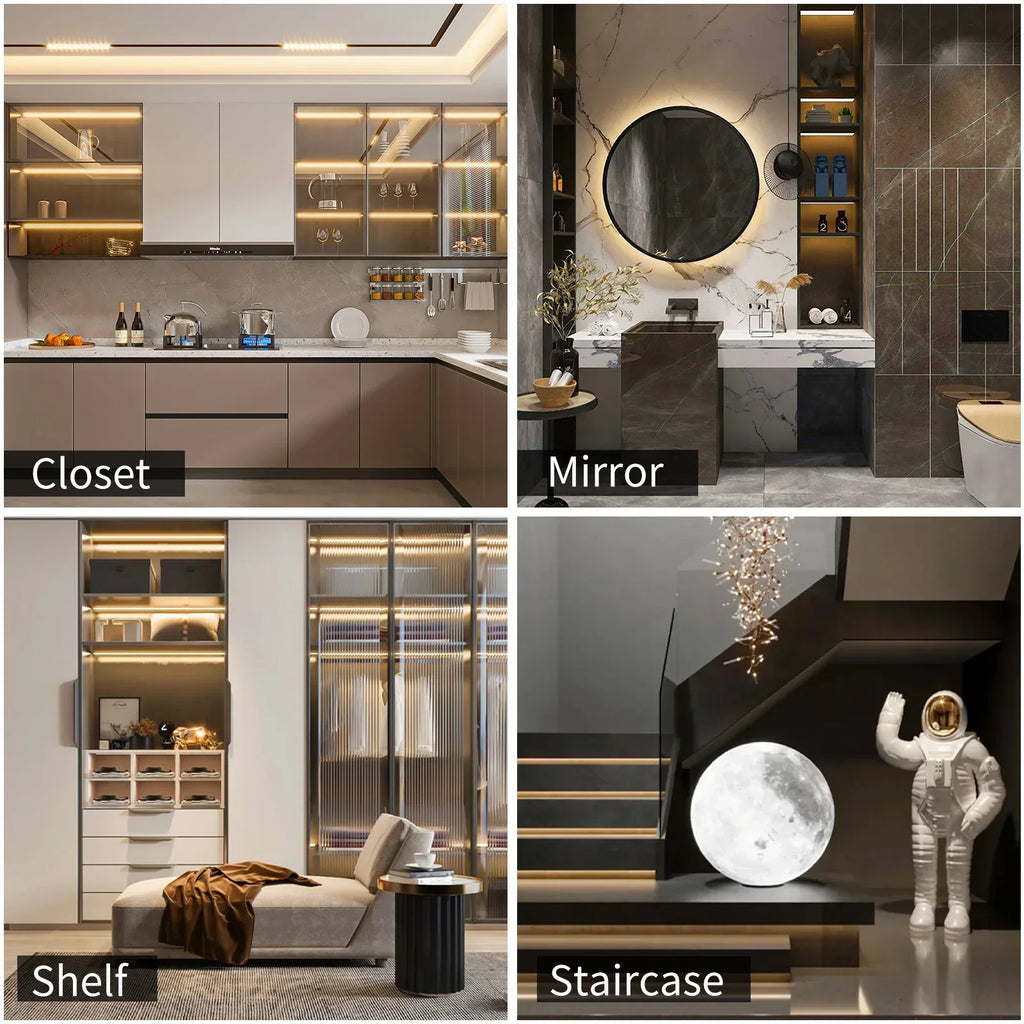 LED Strip Light USB Push switch with Adhesive Tape Flexible Ribbon Diode Lamp Tape for Room Kitchen Lighting Lamp Decoration Vue