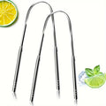 1/2pcs Stainless Steel Tongue Scraper for Adults - Oral Care Tongue Cleaner, Freshens Breath & Reduces Bad Odor Vue 2pcs