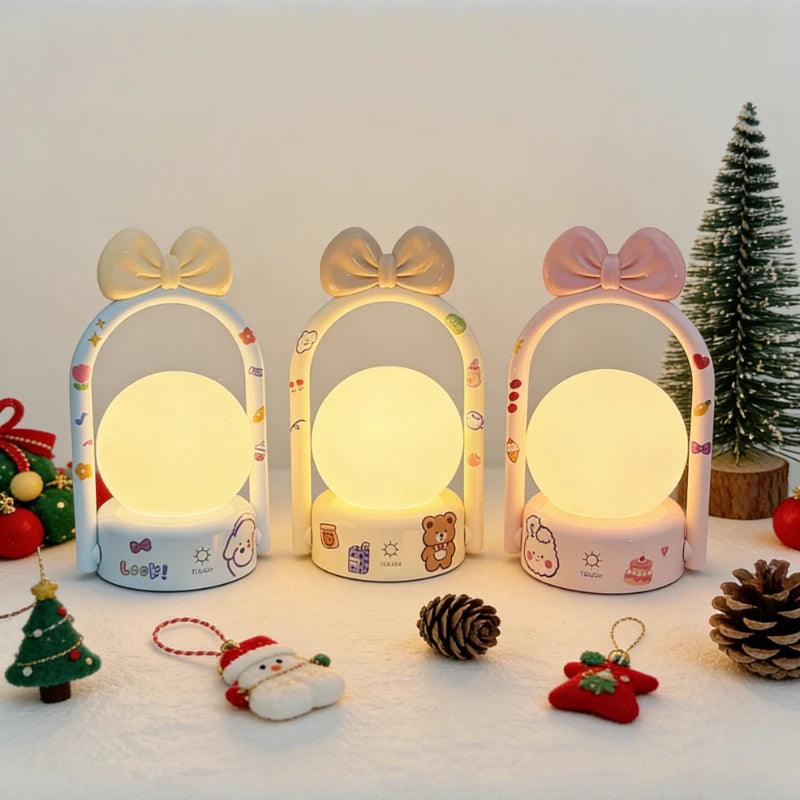 Lovely Wall Hanging Night Light 3 Color Dimmable Ambient Lamp Eye Protection Sleep Light for Bedroom Dorm Decor Vue