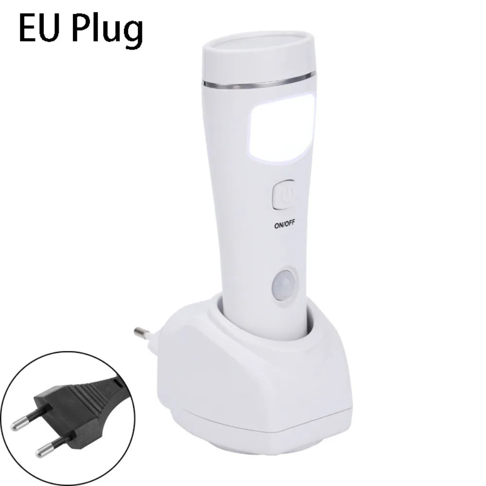 4 in 1 LED Emergency Lights Rechargeable Motion Sensor Motion Sensor Night Lights LED Automatic Turn On Plug-in Flashlight Home Vue EU Plug