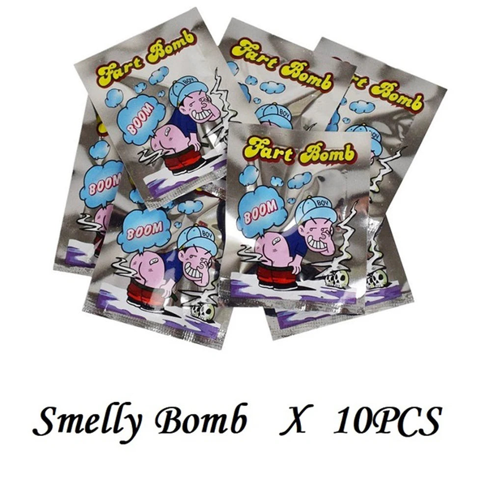 Funny Gag Practical Novelty 10Pcs/set Smelly Aroma Bombs Fart Bags Stink Vue 10PCS Smelly Bomb