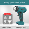 Portable Wireless Electric Heat Gun Rechargeable Mini Heat Gun for Makita/Dewalt/Milwaukee/Bosch/Black&Decker 18V/20V Batteries Vue For Makita