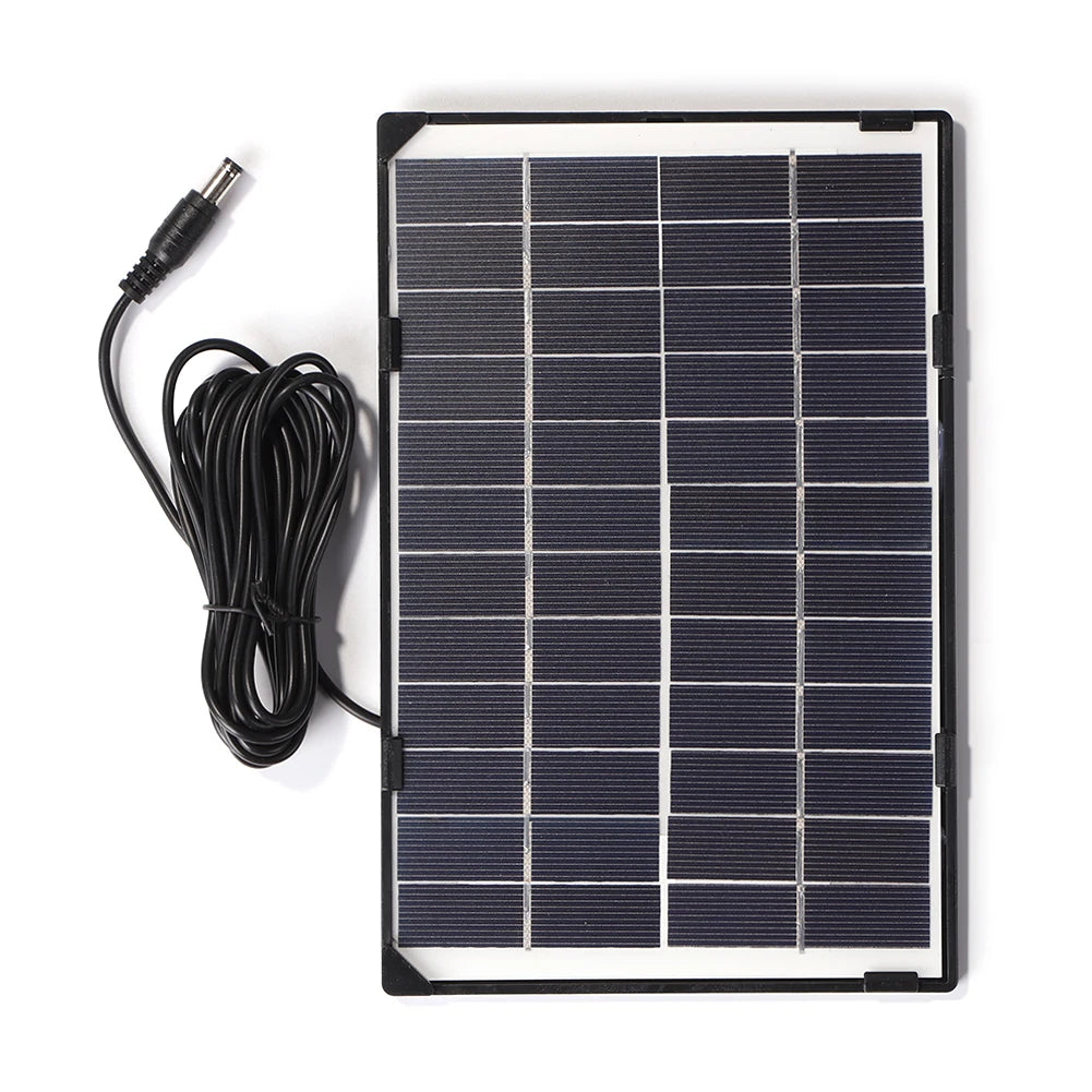 6W Portable Solar Panel 12V DC Outdoor Charger & Power Supply Portable Solar Panel Vue