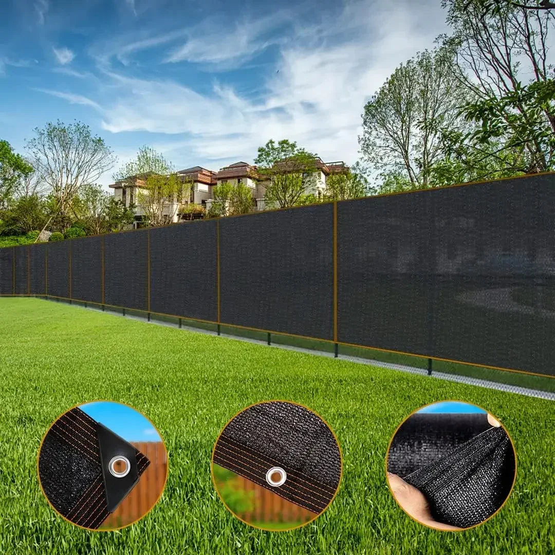 2x2m/2x4m Black Sun Shade Net Beige Shading Net UV Protection Plant Shed Outdoor Sunshade Mesh HDPE Sunscreen Fabric Sunshade Vue
