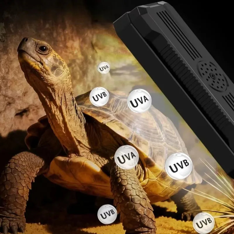 Smart UVB Reptile Terrarium Light UVA LED Dimming Timing Breeding Box Lamp Tortoise Lizard Reptiles Kennel Lamp Habitat Lighting Vue